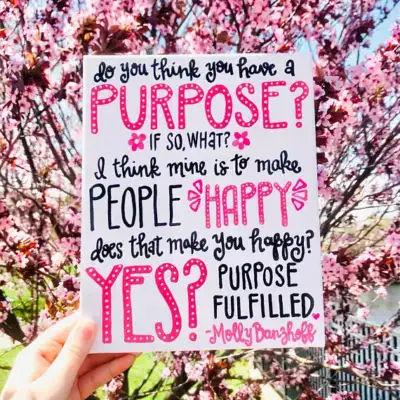 Molly's vision to make people happy